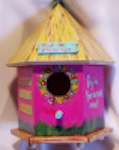 Birdhouses Touched by Fantasy- Country Barn with hex signs
